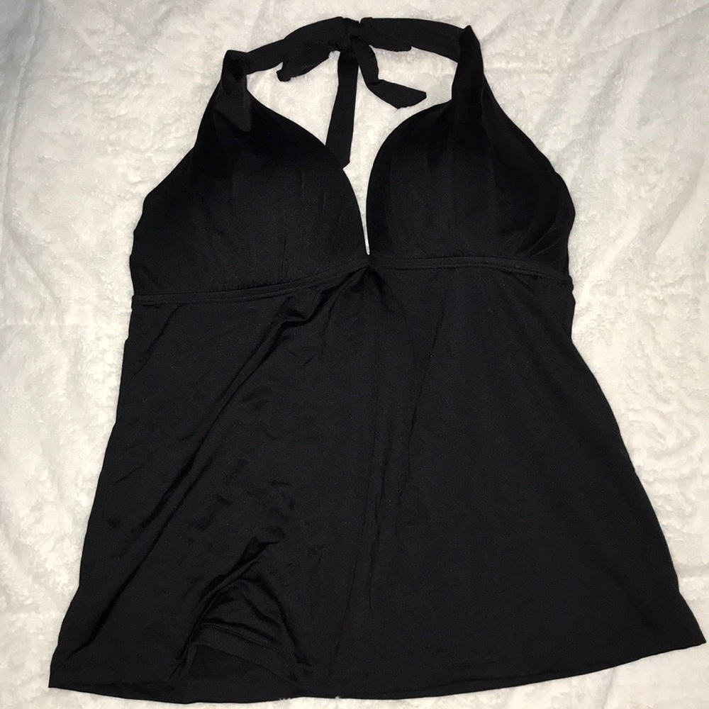 Black tankini top